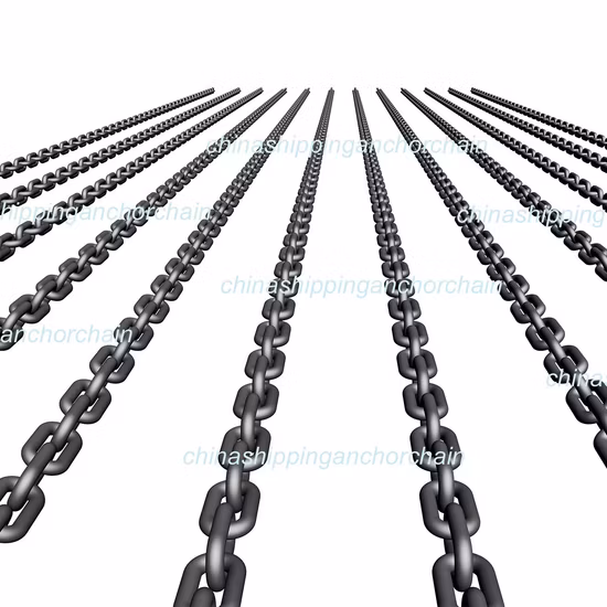 Catena a maglie tonde saldate in acciaio zincato per trasportatore minerario da 52 mm