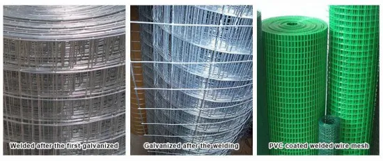 Rete metallica saldata zincata e rivestita in PVC per gabbie e recinzioni da giardino