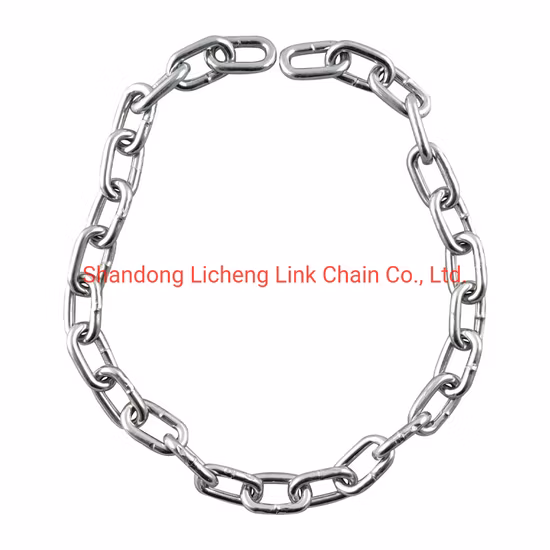 Bobine di catena a maglie corte DIN766 elettrozincate