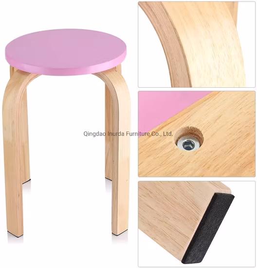 Sgabello decorativo intrecciato a mano per soggiorno e camera da letto